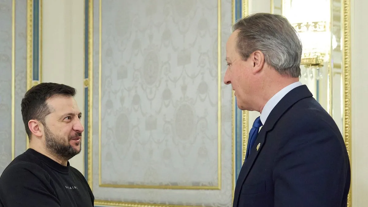 David Cameron Visits Ukraine to Pledge Continued Support