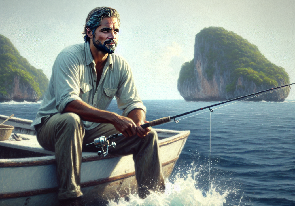 Hemingway pescando en el Caribe