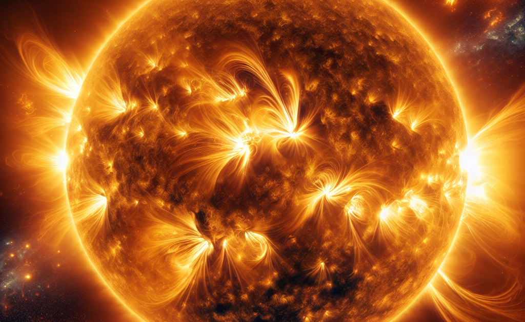 Imágenes de erupciones solares capturadas por la NASA